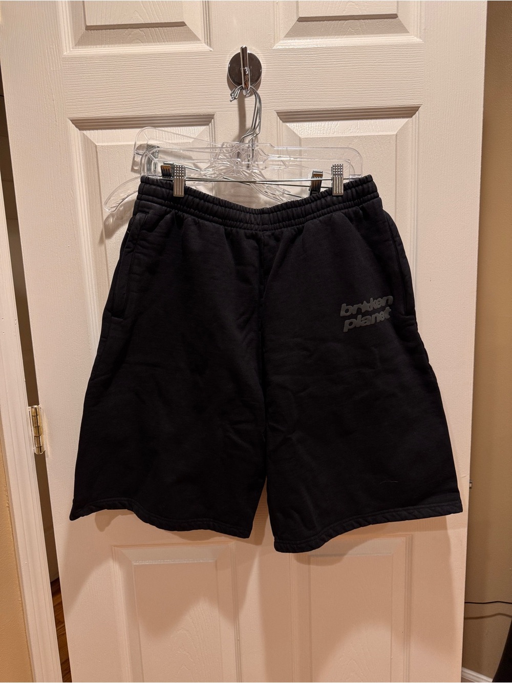 Broken Planet black sweat shorts NWT